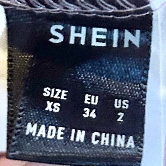 Soft Pink Ruffle Mini Dress XS Shein Smocked Tie Strap Summer Cottagecore Size 2 - Picture 7 of 7